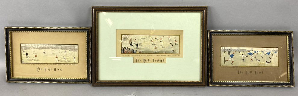 3 Sporting Stevengraph Silk-Woven Pictures (1 of 7)