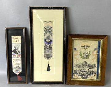 3 George Washington Stevengraph Pictures