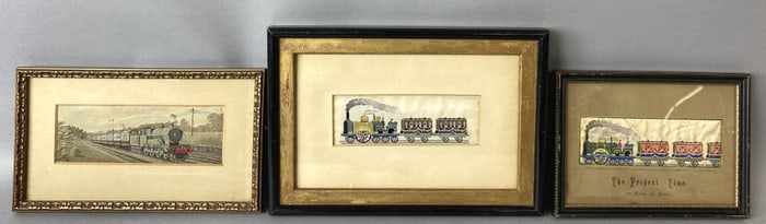 3 Train Stevengraph Pictures