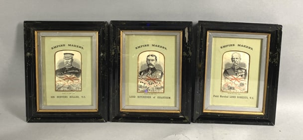 3 Empire Makers Stevengraph Pictures