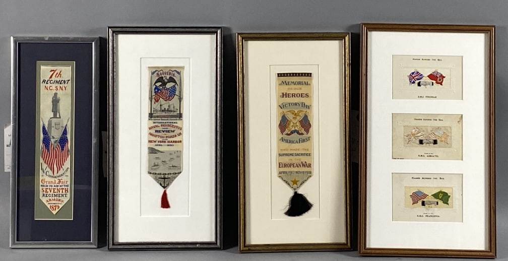 4 Military Stevengraph Pictures (1 of 9)