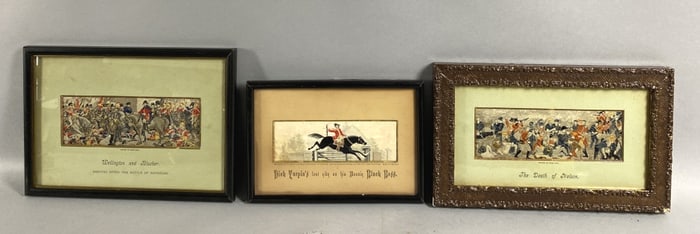 3 Military Stevengraph Pictures