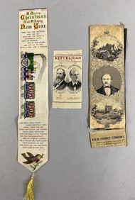 3 Unframed Stevengraph Pictures