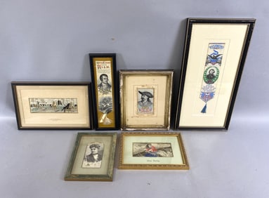 Group of 6 Stevengraphs Including Buffalo Bill