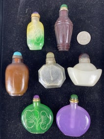 Grouping of 7 Snuff Bottles