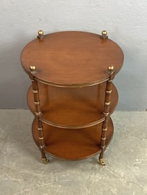 Mahogany 3 Tier Etagere mfg. by Nininger Co.