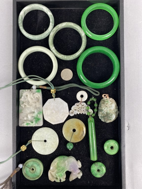 Group of Jade & Hard Stone Articles (1 of 6)