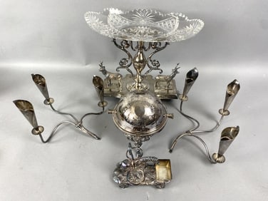 Grouping of Silver Plate