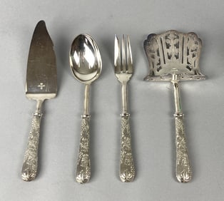 4 Christofle 'Albi' Collection Serving Pieces