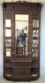 Victorian Highly Carved Hall Stand