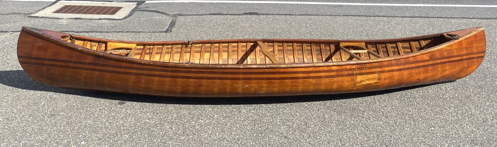 Vintage Wood Canoe Signed Xyloid (1 of 8)