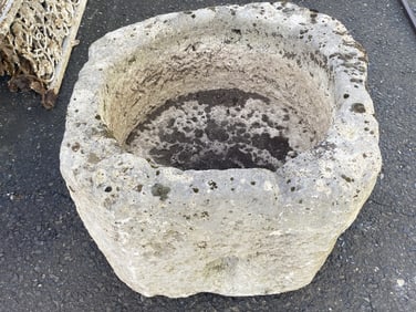 19th C. Italian Carved Stone Water Trough