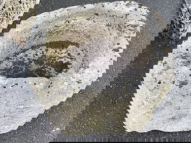 19th C. Italian Carved Stone Water Trough (1 of 7)