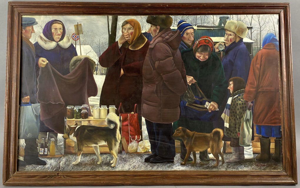 Abramov A.V. Soviet Market Scene (1 of 6)