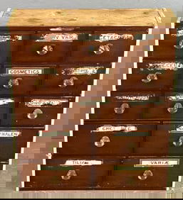 Wood Apothecary Cabinet