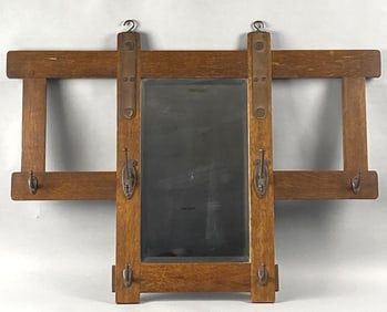 Mission Style Oak Coat Rack