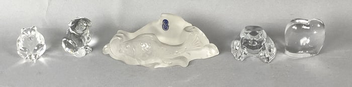 Group of 3 Baccarat Animals