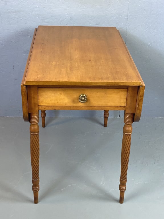 19th C. American Cherry Drop Leaf Table (1 of 6)