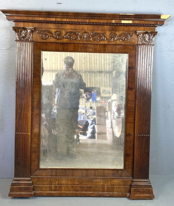 Neoclassical Style Mahogany Mirror (1 of 6)