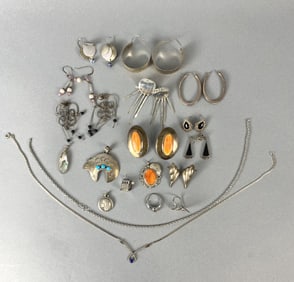 Group of Sterling Silver Jewelry