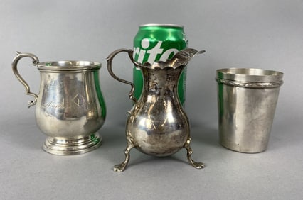 Sterling Cup with Continental Silver Cup & Cream