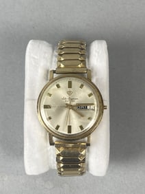 Vintage 14kt Gold Jule Jurgensen Mens Watch