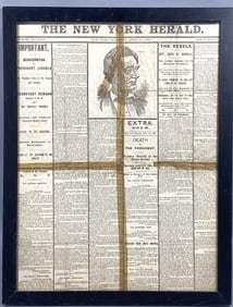 Lincoln Assassination News Paper