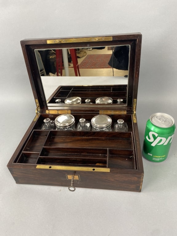 Victorian Coromandel Wood Dressing Box (1 of 8)