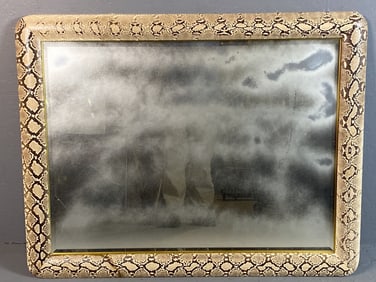 Snakeskin & Beveled Glass Mirror