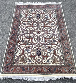 Indian Floral & Geometric Design Rug