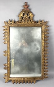 Giltwood Mirror Leaf Decoration
