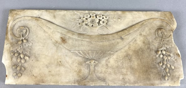 Carved Marble Plaque