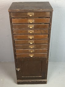 Oak Specimen Cabinet