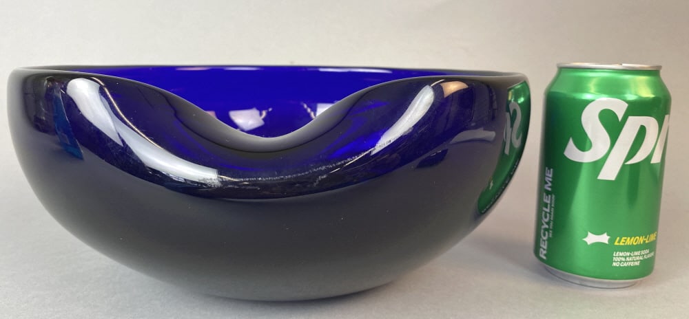 Elsa Peretti Tiffany Cobalt Blue Thumbprint Bowl