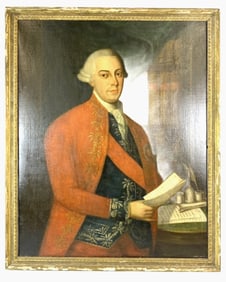 18th C. Portrait of Naval Officer