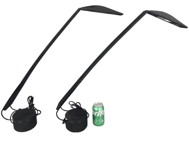 2 Black Dove Paf Studio Table Lamps Italy