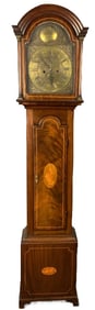 Georgian Mahogany Inlaid Tall Case Clock