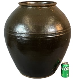 Large Glazed Pottery Urn