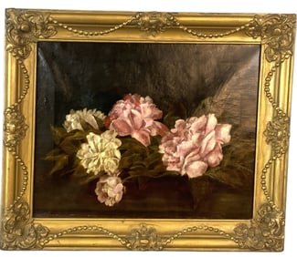 19th C. Still Life of Flowers