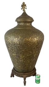 Burmese Bronze Lidded Urn