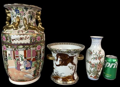 3 Asian Porcelain Items