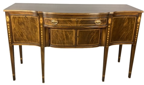 Kittinger Mahogany Inlaid Sideboard.