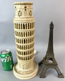 Leaning Tower of Piza Lamp w/ Eiffel Tower