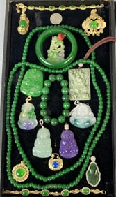 Group of Jade & Hardstone Jewelry