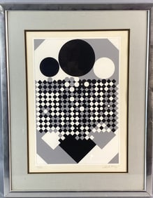 Victor Vasarely "Antares" 1970 Screenprint
