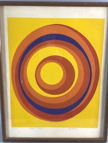 Theo Hios (1908-1999) Abstract Lithograph