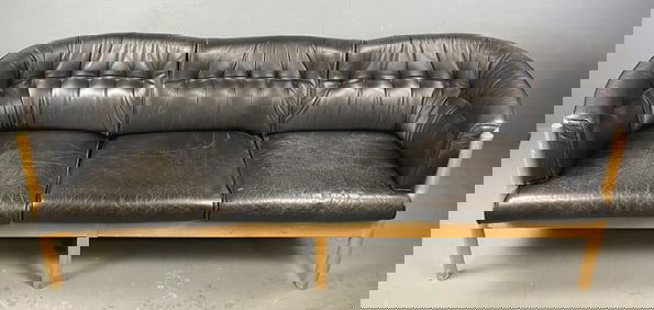 Neilaus Mobler Danish Modern Leather Sofa