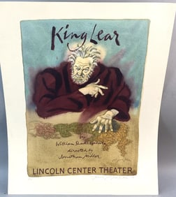 James McMullan "King Lear" Lithograph