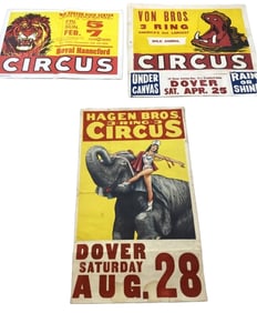 3 Circus Posters