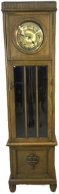 Art Deco Style Oak Tall Case Clock